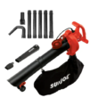 Sun Joe SBJ606E-GA-RED 250 MPH 440 CFM 14 Amp Electric Handheld Blower/Vacuum/Mulcher with Gutter Attachment, Red