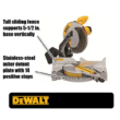 DEWALT Miter Saw DWS715 15 Amp Corded 12 in. Single Bevel Compound