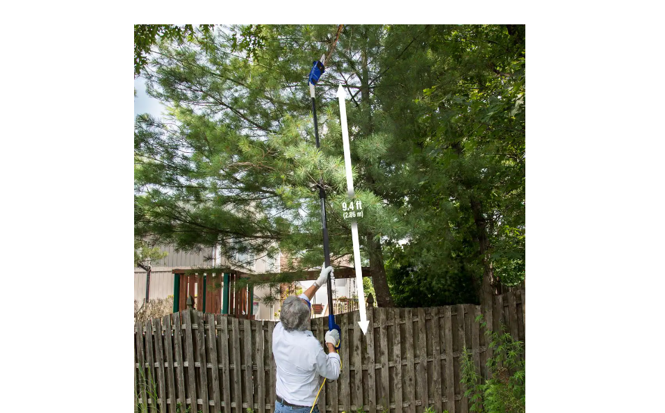 Sun Joe SWJ802E-SJB 8 in. 6.5 Amp Multi-Angle Telescopic Electric Pole Saw, Blue Sun Joe SWJ802E-SJB 8 in. 6.5 Amp Multi-Angle Telescopic Electric Pole Saw, Blue - Image 7