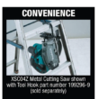Makita XSC04Z 18-Volt LXT Lithium-Ion Brushless Cordless 5-7/8 in. Metal Cutting Saw with Electric Brake and Chip Collector Tool-Only