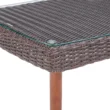 Athens 35 in. L All-Weather Wicker Outdoor Coffee Table with Glass Top