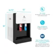 Avalon Countertop Self Cleaning Touchless Bottle less Water Cooler Dispenser, White
