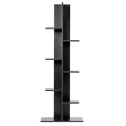 Costway 7-Tier Black Bookshelf Bookcase Plant Display Shelf Rack Storage Holder Wooden