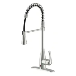 FLOW Motion Activated Single, Down Spring Neck Sprayer Kitchen Faucet