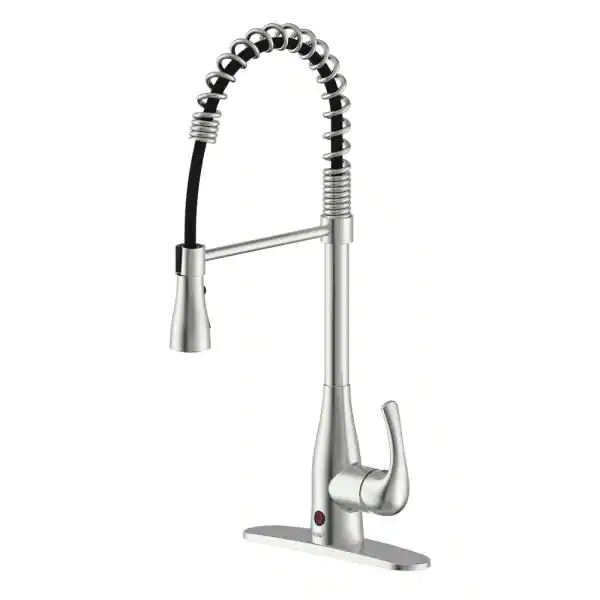 FLOW Motion Activated Single, Down Spring Neck Sprayer Kitchen Faucet FLOW Motion Activated Single, Down Spring Neck Sprayer Kitchen Faucet