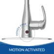 FLOW Motion Activated Single, Down Spring Neck Sprayer Kitchen Faucet FLOW Motion Activated Single, Down Spring Neck Sprayer Kitchen Faucet