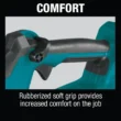 Makita XBU03SM1 116 MPH 459 CFM 18-Volt LXT Lithium-Ion Brushless Cordless Blower Kit with 191L13-5 Blower Nozzle and 197889-6 Flat End Nozzle