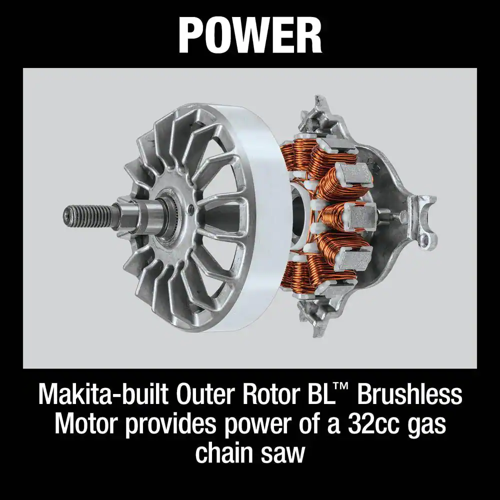 Makita XCU04CM 18-Volt X2 (36V) LXT Lithium-Ion Brushless Cordless 16 in. Electric Chain Saw Kit (4.0Ah) Makita XCU04CM 18-Volt X2 (36V) LXT Lithium-Ion Brushless Cordless 16 in. Electric Chain Saw Kit (4.0Ah) - Image 7