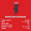 Milwaukee 2485-22 M12 FUEL 12-Volt Lithium-Ion Brushless Cordless 1/4 in. Right Angle Die Grinder Kit w/ (2) 2.0Ah Batteries
