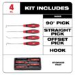 Milwaukee 48-22-9415 Combination SAE Wrench Mechanics Tool Set and 48-22-9215 Hook and Pick Set (19-Piece)