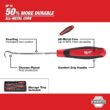 Milwaukee 48-22-9415 Combination SAE Wrench Mechanics Tool Set and 48-22-9215 Hook and Pick Set (19-Piece)