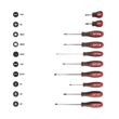 Milwaukee 48-22-9515 48-22-9415 Combination SAE and 48-22-2710 Metric Wrench Mechanics Tool Set with Screwdriver Set (40-Piece)