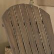 Noble House Hanlee Grey Folding Wood Adirondack Chair (2-Pack)