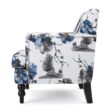 Noble House Rayna Floral Print Fabric Club Chair