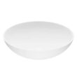 VIGO VG04015 Matte Stone Lotus Composite Round Vessel Bathroom Sink, White
