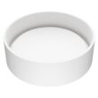 VIGO VG04016 Matte Stone Anvil Composite Round Vessel Bathroom Sink in White