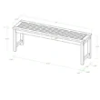 Walker Edison Furniture Company Boardwalk Dark Brown Acacia Wood Outdoor Bench