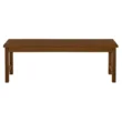 Walker Edison Furniture Company Boardwalk Dark Brown Acacia Wood Outdoor Bench