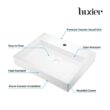 LUXIER Rectangular Bathroom Ceramic Vessel Sink Art Basin in White