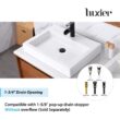 LUXIER Rectangular Bathroom Ceramic Vessel Sink Art Basin in White