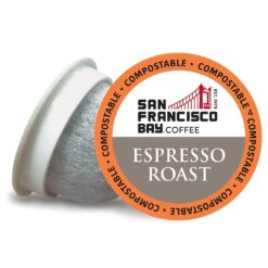 SAN FRANCISCO BAY Coffee Espresso Roast 120 Ct Dark Roast Compostable Coffee Pods, K Cup Compatible including Keurig 2.0 (Packaging May Vary)