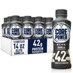 Fairlife Core Power Elite High Protein Shake (42g), Vanilla, Ready To Drink for Workout Recovery, 14 Fl Oz Bottles (12 Pack)
