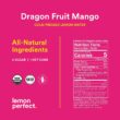 Lemon Perfect, Organic Cold-Pressed Lemon Water, Squeezed from Real Fruit, Flavored Water, Sugar-Free, Keto Certified, No Artificial Ingredients, Dragon Fruit Mango (12-Pack)