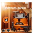 RIDGID HD1400 14 Gallon 6.0-Peak HP NXT Wet/Dry Shop Vacuum with Fine Dust Filter, Hose and Accessories