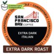 SAN FRANCISCO BAY Coffee OneCUP Roast Extra Dark Roast Compostable Coffee Pods, K Cup Compatible including Keurig 2.0 (Packaging May Vary), Extra Dark Italian, 80 Count (Pack of 1)