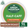 Green Mountain Coffee Roasters Half Caff, Single-Serve Keurig K-Cup Pods, Medium Roast Coffee, 96 Count Green Mountain Coffee Roasters Half Caff, Single-Serve Keurig K-Cup Pods, Medium Roast Coffee, 96 Count