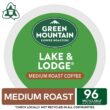 Green Mountain Coffee Roasters Lake & Lodge, Single-Serve Keurig K-Cup Pods, Medium Roast Coffee Pods, 96 Count