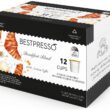 Bestpresso Coffee, Breakfast Blend Light Roast Single Serve K-Cup Pods, 96 Count (Compatible With 2.0 Keurig Brewers) 8 Packs Of 12 Cups