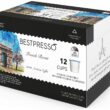 Bestpresso Coffee, French Roast Single Serve K-Cup Pods, Dark Roast, 96 Count (Compatible With 2.0 Keurig Brewers) 8 Packs Of 12 Cups