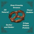 Unique Snacks Extra Dark Splits Pretzels, Delicious Vegan, Homestyle Baked, Certified OU Kosher and Non-GMO, No Artificial Flavor, 11 Oz Bags (Pack of 12)