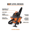 RIDGID HD06001 6 Gal. 3.5-Peak HP NXT Wet/Dry Shop Vacuum with Filter, Hose and Accessories