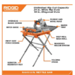 RIDGID R4041S 12 Amp Corded 8 in. Tile Saw with Extended Rip