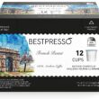 Bestpresso Coffee, French Roast Single Serve K-Cup Pods, Dark Roast, 96 Count (Compatible With 2.0 Keurig Brewers) 8 Packs Of 12 Cups