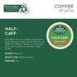 Green Mountain Coffee Roasters Half Caff, Single-Serve Keurig K-Cup Pods, Medium Roast Coffee, 48 Count Green Mountain Coffee Roasters Half Caff, Single-Serve Keurig K-Cup Pods, Medium Roast Coffee, 48 Count