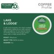 Green Mountain Coffee Roasters Lake & Lodge, Single-Serve Keurig K-Cup Pods, Medium Roast Coffee Pods, 96 Count