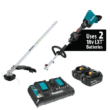 Makita XUX01M5PT 18-Volt X2 (36-Volt) LXT Lithium-Ion Brushless Couple Shaft Power Head Kit with Trimmer Attachment (5.0Ah)