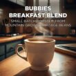 Maud's Breakfast Blend Coffee, (Bubbies Breakfast Blend), 100ct. Solar Energy Produced Recyclable Single Serve Breakfast Blend Coffee Pods