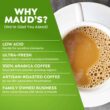 Maud's Donut Shop Coffee (Dunk Your Donut Shop), 100ct. Solar Energy Produced Recyclable Single Serve Light Roast Donut Shop Coffee Pods