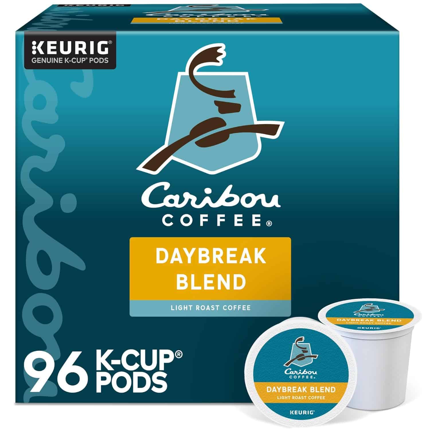 Caribou Coffee Daybreak Morning Blend, Single-Serve Keurig K-Cup Pods, Light Roast Coffee, 24 Count (Pack of 4) Caribou Coffee Daybreak Morning Blend, Single-Serve Keurig K-Cup Pods, Light Roast Coffee, 24 Count (Pack of 4)