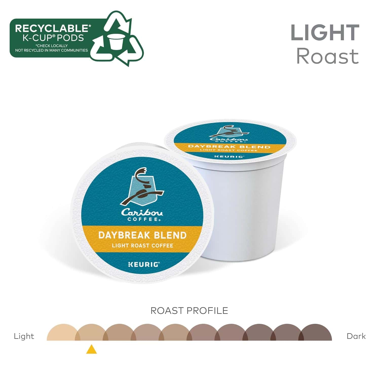 Caribou Coffee Daybreak Morning Blend, Single-Serve Keurig K-Cup Pods, Light Roast Coffee, 24 Count (Pack of 4) Caribou Coffee Daybreak Morning Blend, Single-Serve Keurig K-Cup Pods, Light Roast Coffee, 24 Count (Pack of 4) - Image 13
