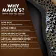 Maud's Dark Roast Decaf Coffee (Decaf Tall Dark and Handsome) 100ct. Solar Energy Produced Recyclable Single Serve Decaf Dark Roast Coffee Pods
