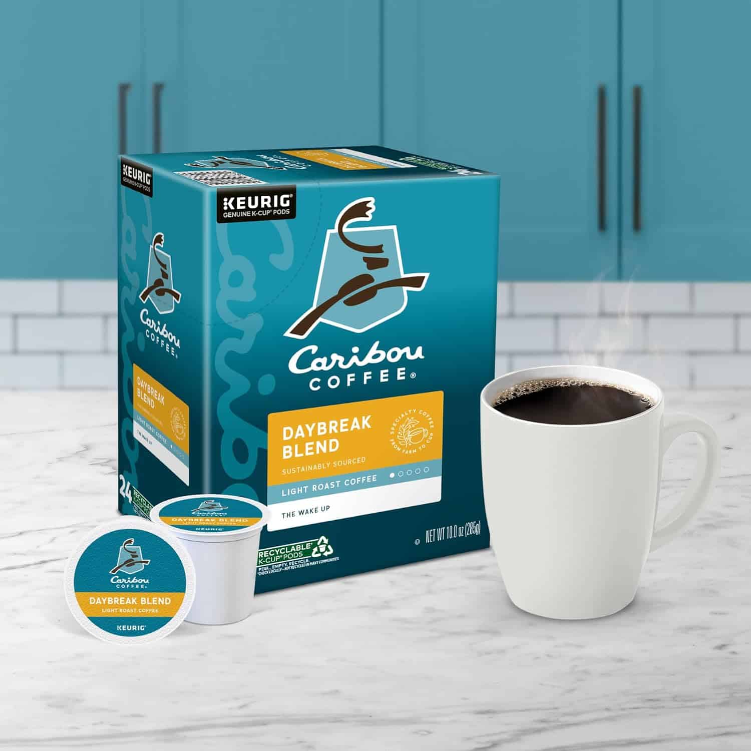 Caribou Coffee Daybreak Morning Blend, Single-Serve Keurig K-Cup Pods, Light Roast Coffee, 24 Count (Pack of 4) Caribou Coffee Daybreak Morning Blend, Single-Serve Keurig K-Cup Pods, Light Roast Coffee, 24 Count (Pack of 4) - Image 8