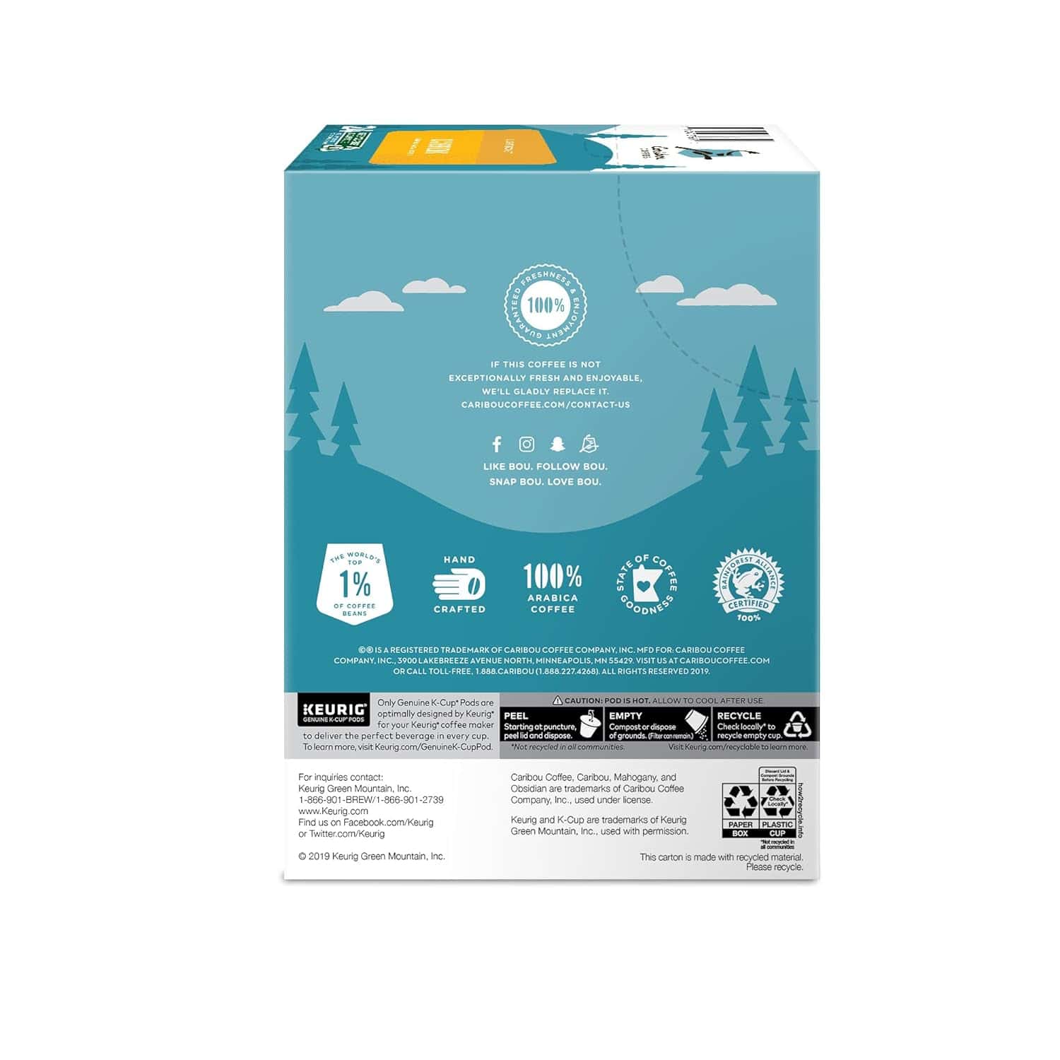 Caribou Coffee Daybreak Morning Blend, Single-Serve Keurig K-Cup Pods, Light Roast Coffee, 24 Count (Pack of 4) Caribou Coffee Daybreak Morning Blend, Single-Serve Keurig K-Cup Pods, Light Roast Coffee, 24 Count (Pack of 4) - Image 16