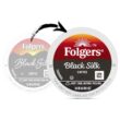 Folgers Black Silk Dark Roast Coffee, 72 Keurig K-Cup Pods