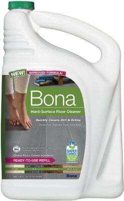 Bona Hard-Surface Floor Cleaner Refill, for Stone Tile Laminate and Vinyl LVT/LVP, 128 Fl Oz