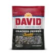 DAVID Roasted and Salted Cracked Pepper Jumbo Sunflower Seeds, Keto Friendly, 5.25 oz, 12 Pack